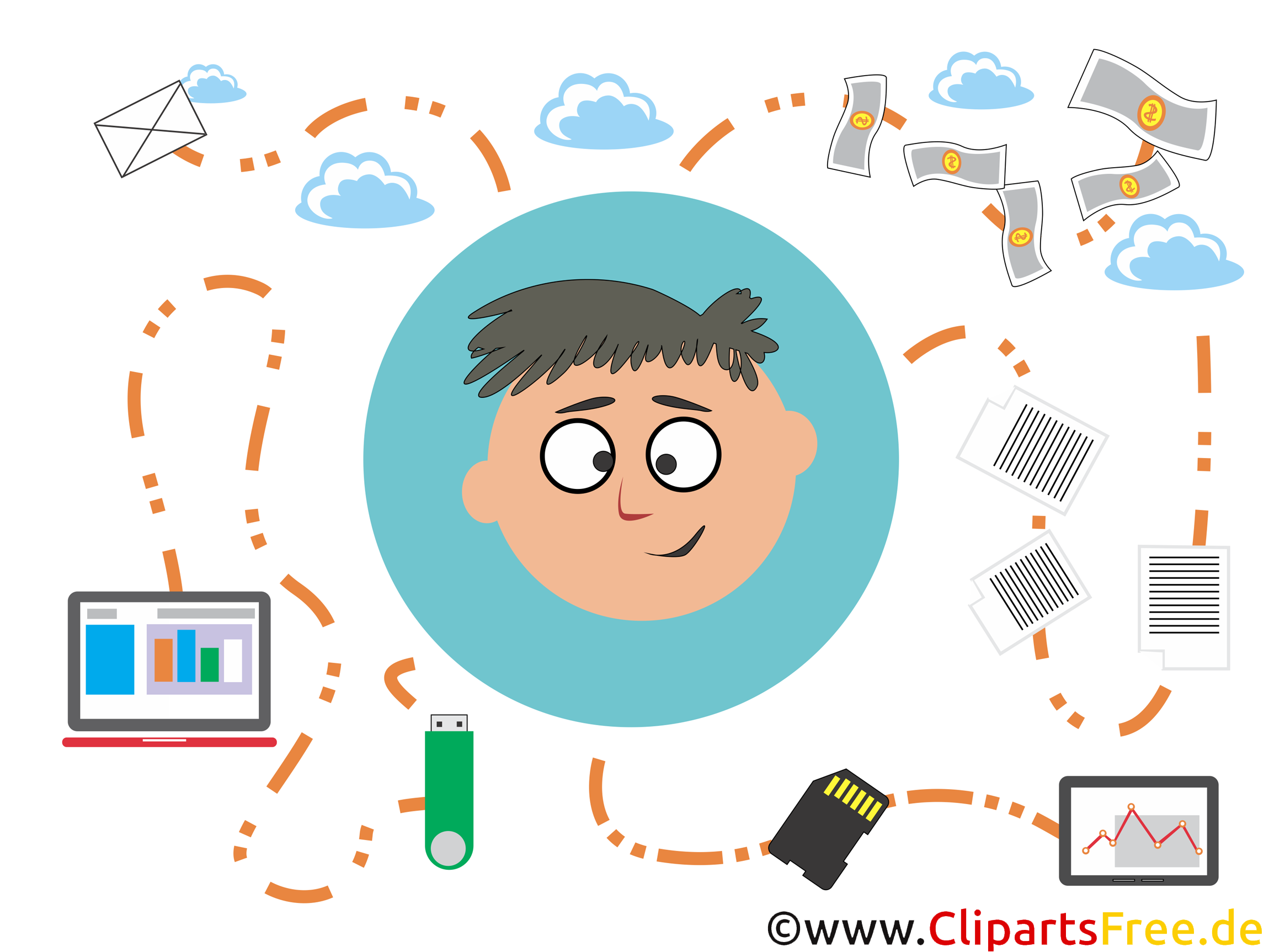 Cliparts Bank Software, Geldtransfer, FinTech, App Cliparts Bank Software, Geldtransfer, FinTech, App