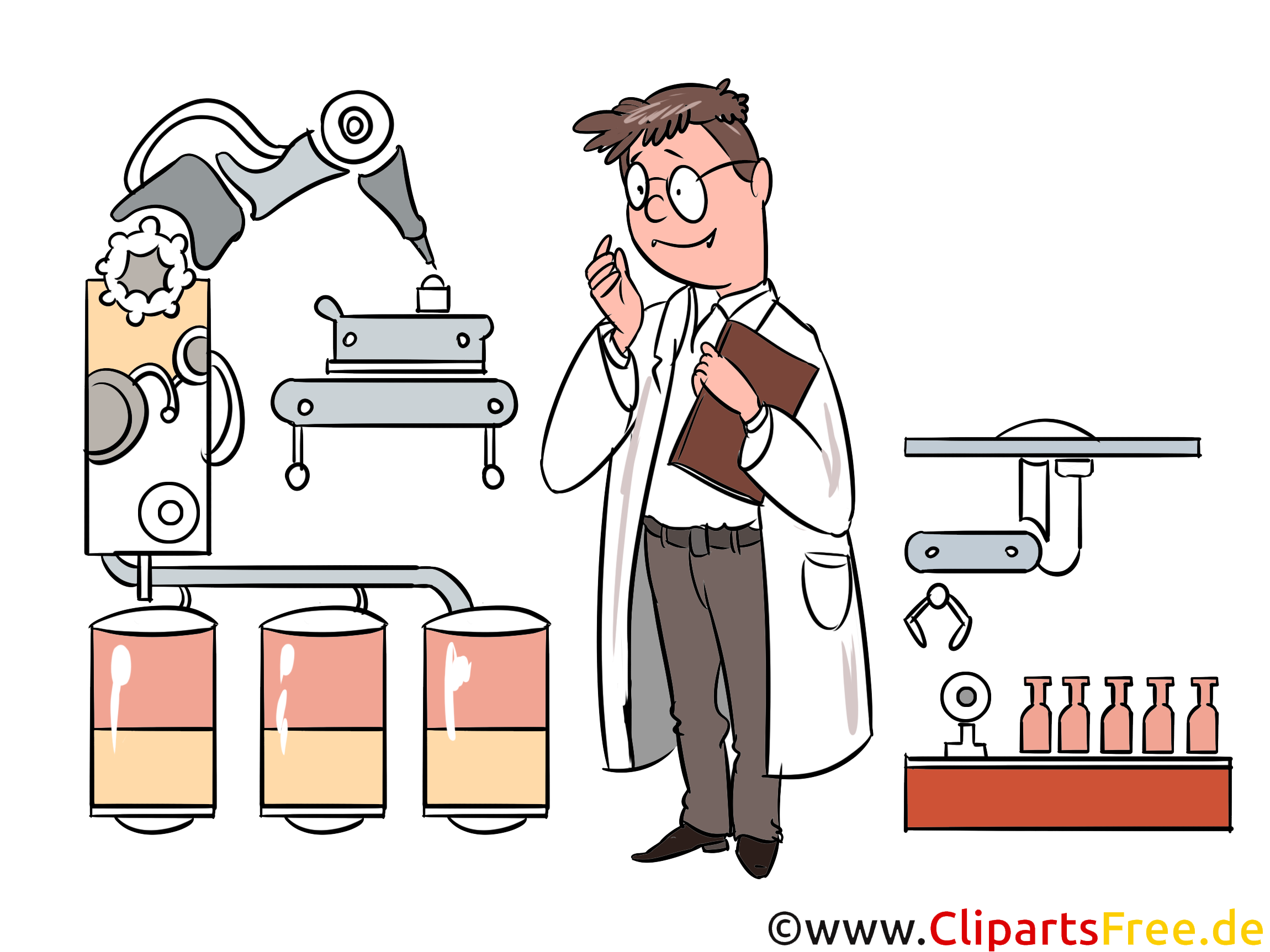 Prozessautomatisierung in Lebensmittelbranche Illustration, Grafik, Clipart