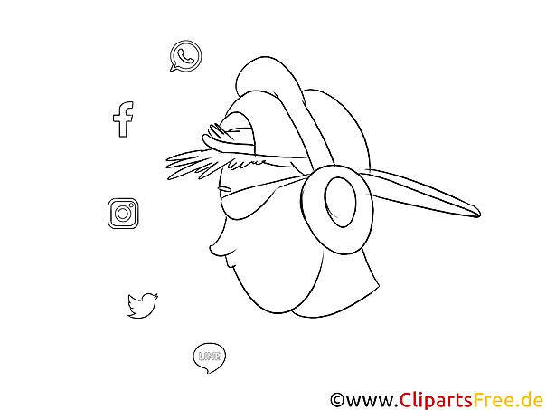 Schwarz weisse Grafik Teenager online