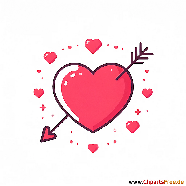 Herz Clipart zum Valentinstag im PNG-Format