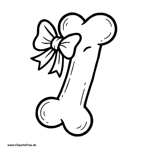 Clipart Knochen für Hund als geschenk