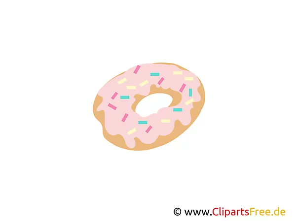 Donat, Bäckerei, Backware, Süß Clipart, Bilder, Grafiken gratis