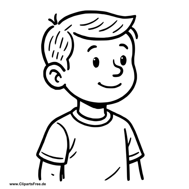 Junge Clipart im SVG-Format für Unterricht