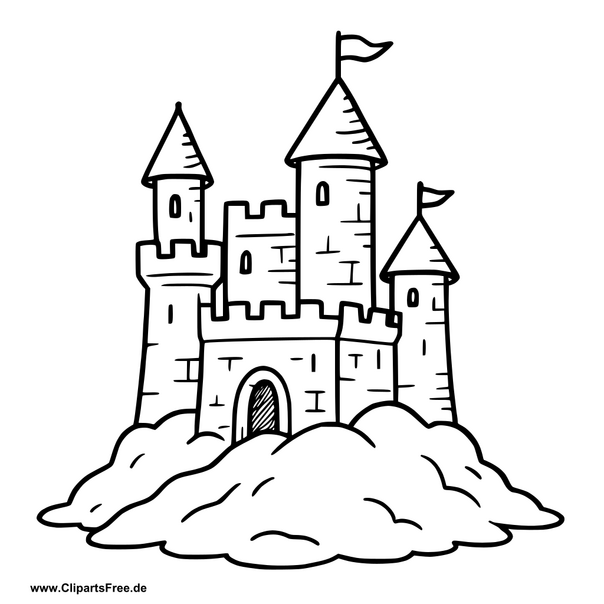 Burg Clipart zum Drucken