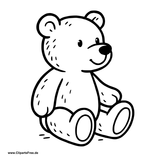 Clipart Teddy zum Drucken