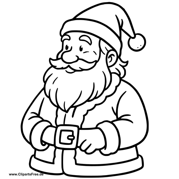 Clipart Santa Claus zum Drucken