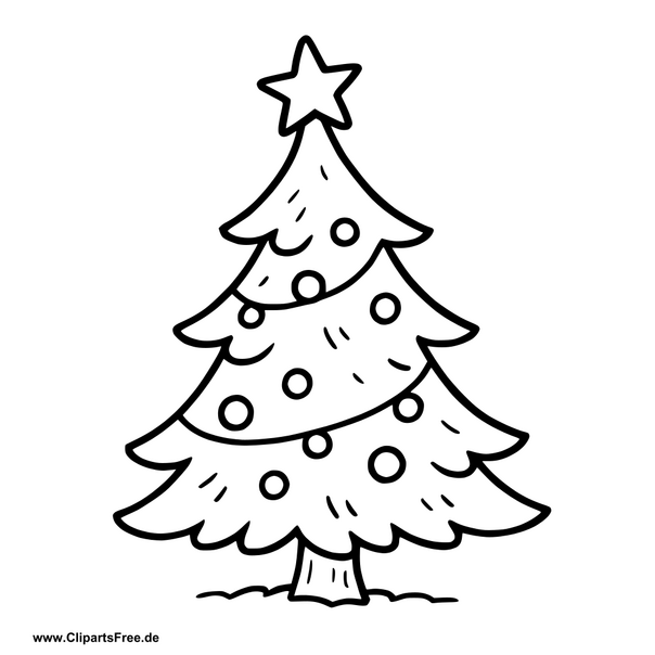 Clipart Weihnachtsbaum kostenlos