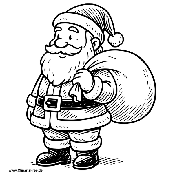 Clipart Weihnachtsmann