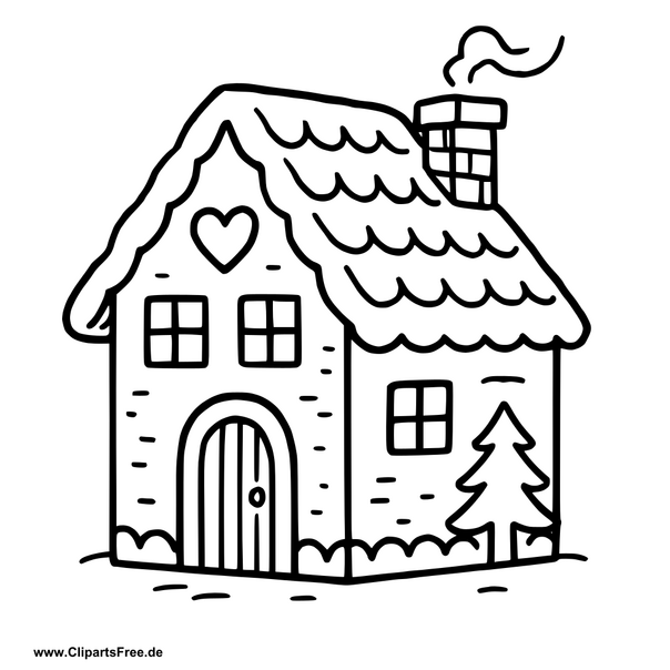 Märchenhaus Clipart im SVG-Format