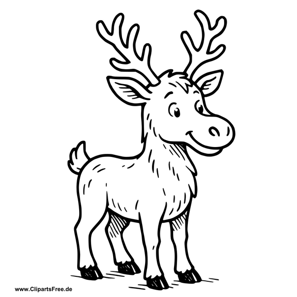 Renntier Clipart im SVG-Format