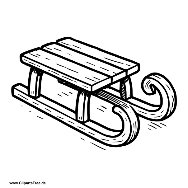 Schlitten Clipart im SVG-Format