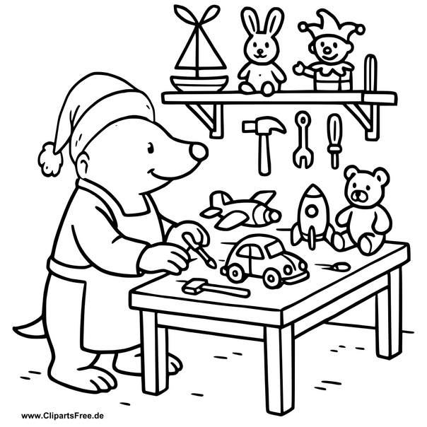Weihnachtswerkstatt Clipart im SVG-Format