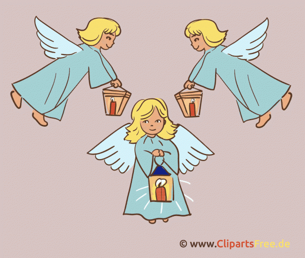Gif animiert Engel zu Weihnachten