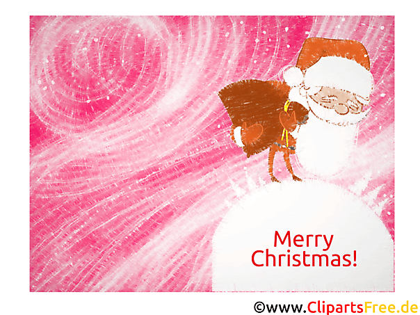Santa Claus, Merry Christmas e Card