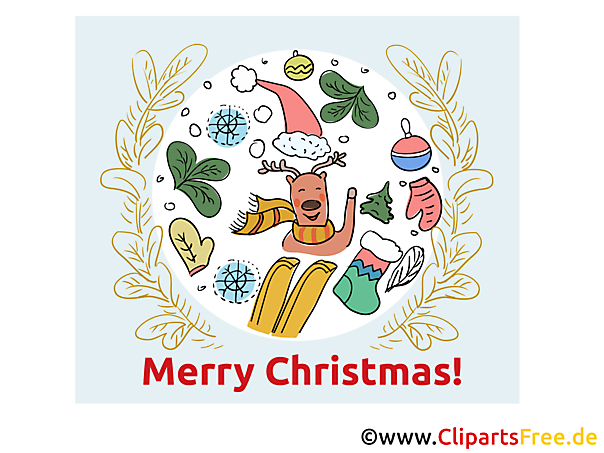 Weihnachten kostenlose elektronische Grusskarte