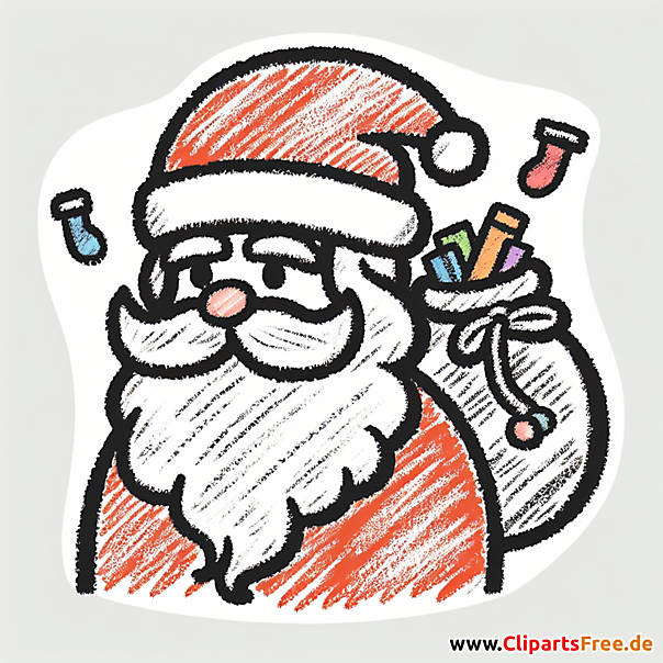 Clipart Nikolaus kostenlos drucken