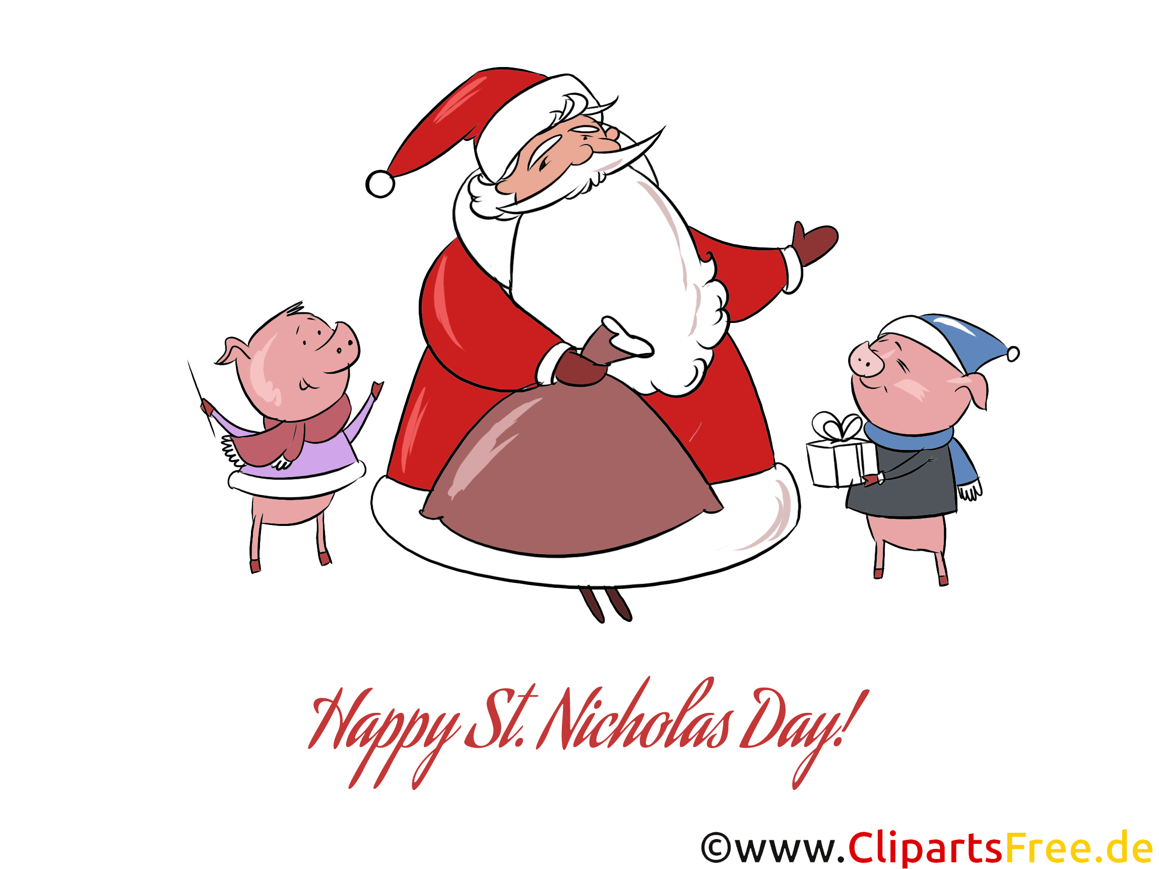 Ecard-Clipart zum Nikolaustag kostenlos per Mail verschicken