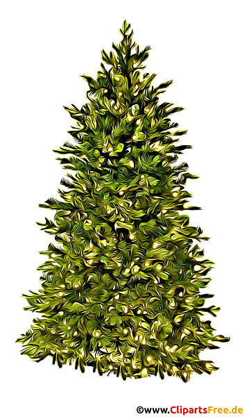 Grüne Tanne Clipart, illustration, Bild transparent