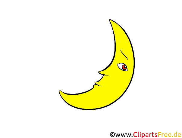Księżyc clipart, ilustracja, obraz za darmo Księżyc clipart, ilustracja, obraz za darmo