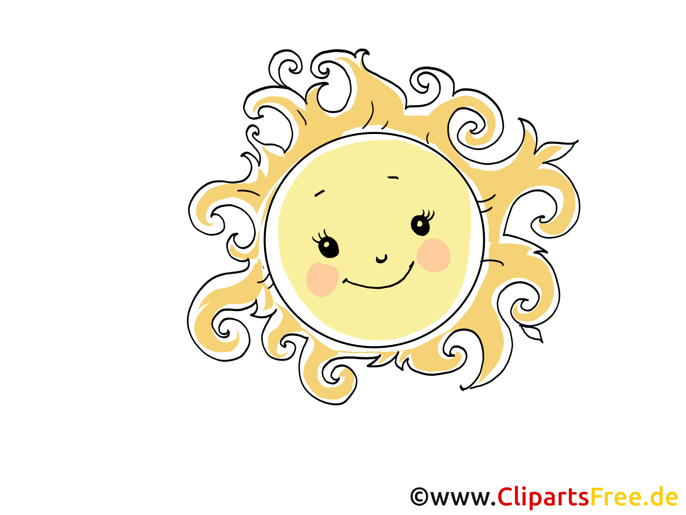 Sonne Clip Art, Bild, Cartoon, Comic, Grafik