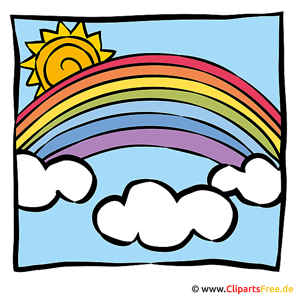 Sonne und Regenbogen Bild Sonne und Regenbogen Bild