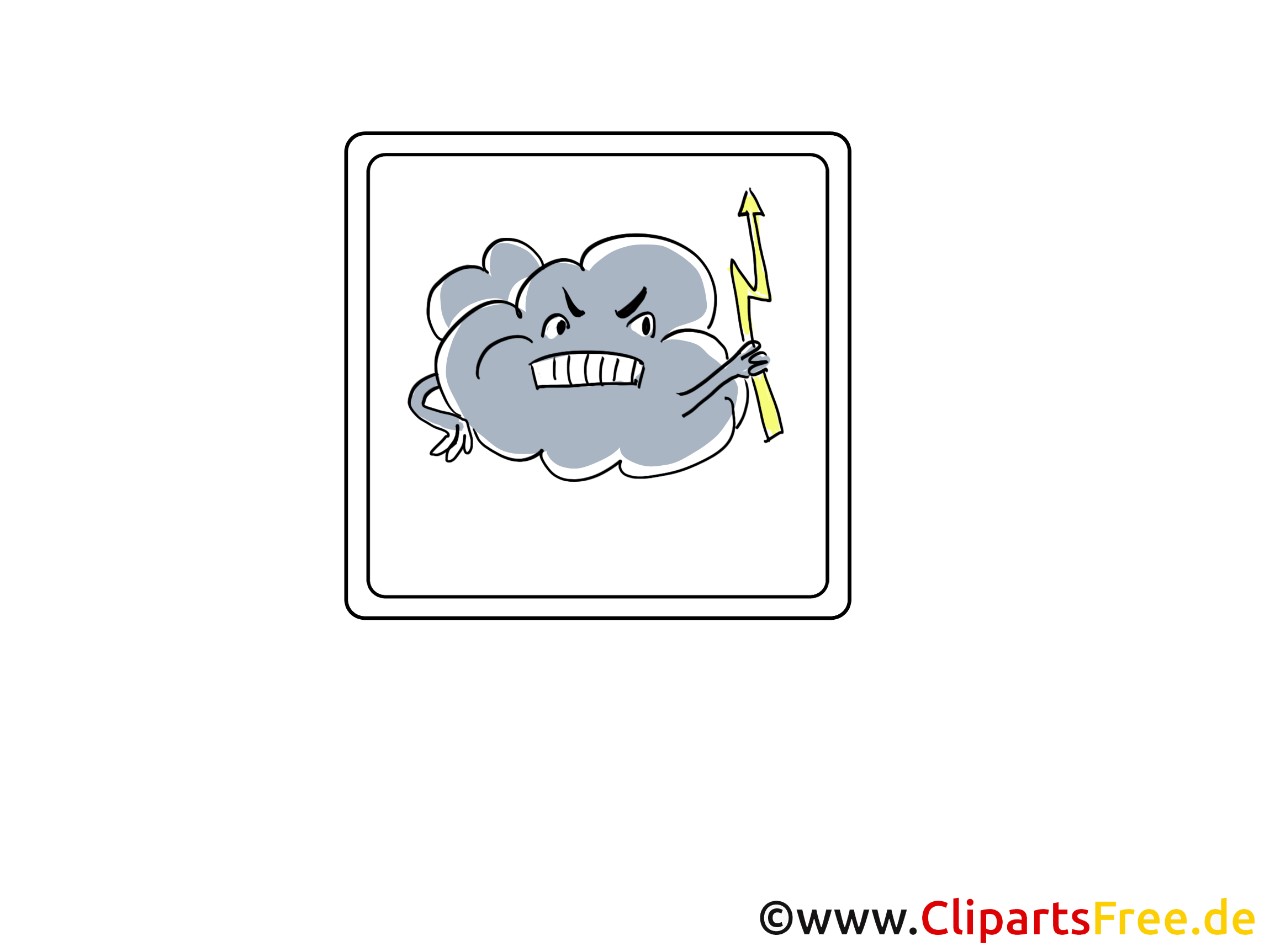 unwetter donnerwetter regen und blitz icon bild
