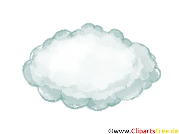 Regenwolke Clipart, Bild, Cartoon, Comic, Illustration