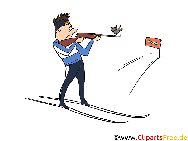 Biathlon Clipart, Bild, Illustration - Wintersportarten Bilder Biathlon Clipart, Bild, Illustration - Wintersportarten Bilder