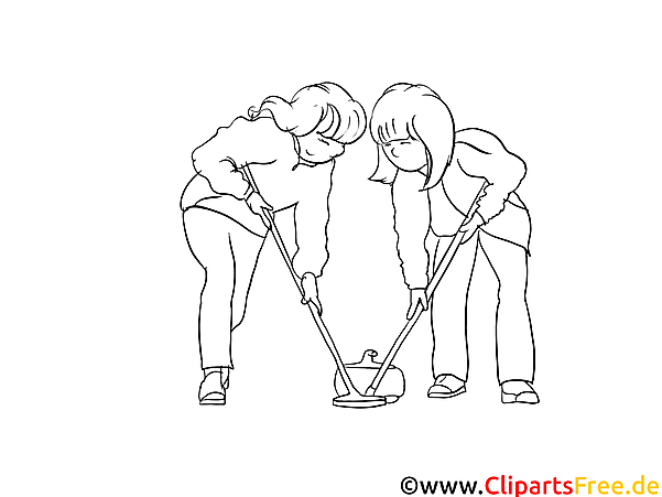 Curling Sport Ausmalbilder Curling Sport Ausmalbilder