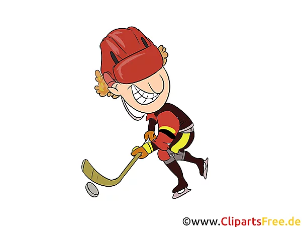 Eishockey Illustration - Wintersport Cliparts, Bilder
