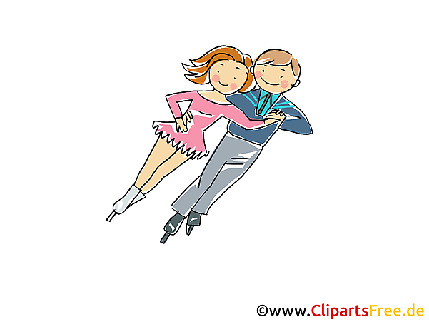Eiskunstlauf Bild, Sport Cliparts, Comic, Cartoon, Image gratis Eiskunstlauf Bild, Sport Cliparts, Comic, Cartoon, Image gratis