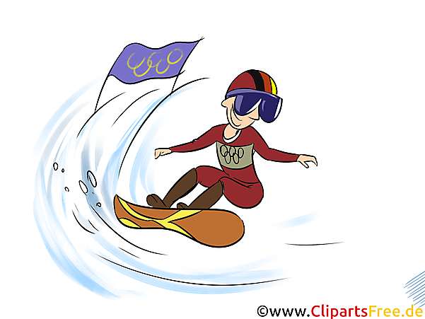 Winter Sportarten Clipart - Snowboard Bild Winter Sportarten Clipart - Snowboard Bild