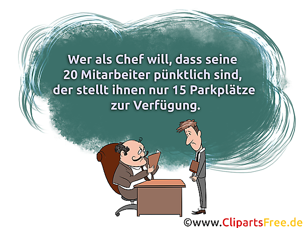 Witz über Parkplätze bei der Arbeit - Witze zum Teilen