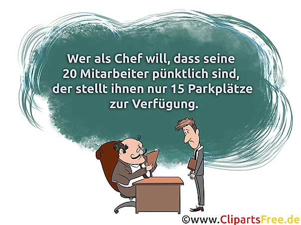 Witz über Parkplätze bei der Arbeit - Witze zum Teilen