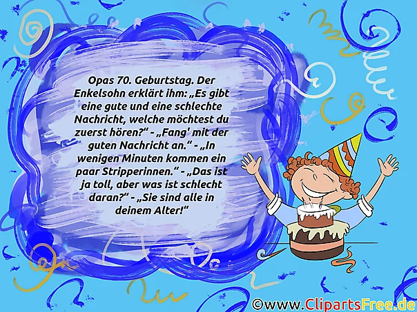 Bild mit Witz zum Geburtstag
