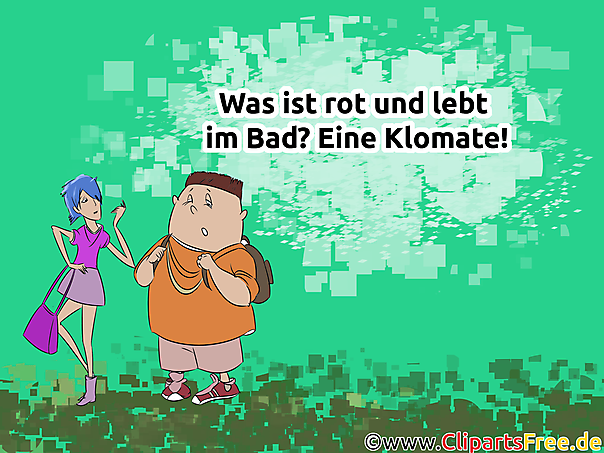 Klomate im Bad - Scherz Frage mit Antwort Klomate im Bad - Scherz Frage mit Antwort