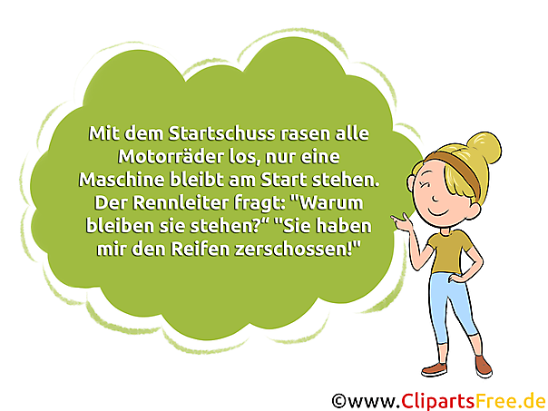 Motorradwitz als Bild zum Teilen im Internet