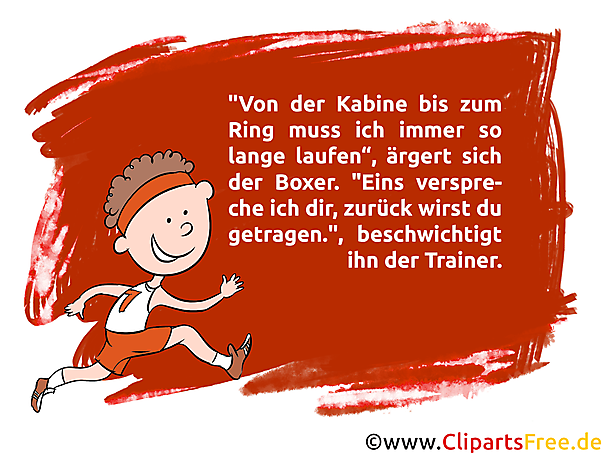 Witz über Boxen - Sportwitze als Bilder zum Teilen in Messenger