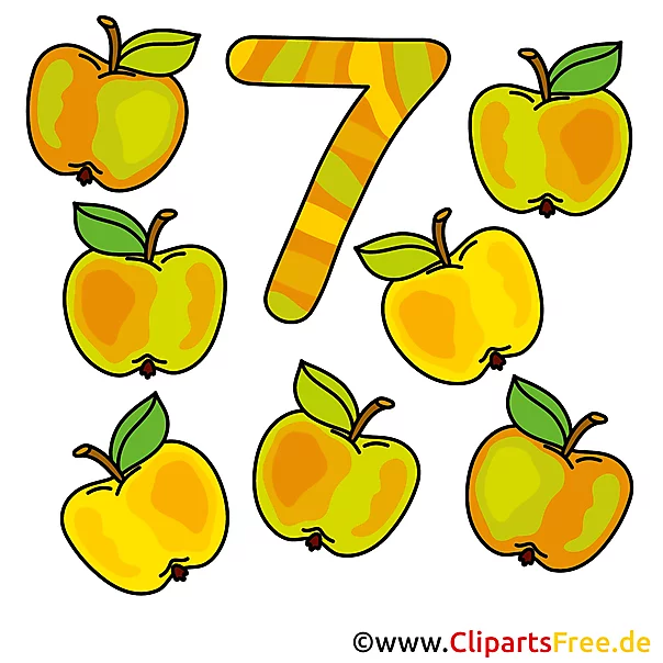 7 - Zahlen lernen mit Spaß