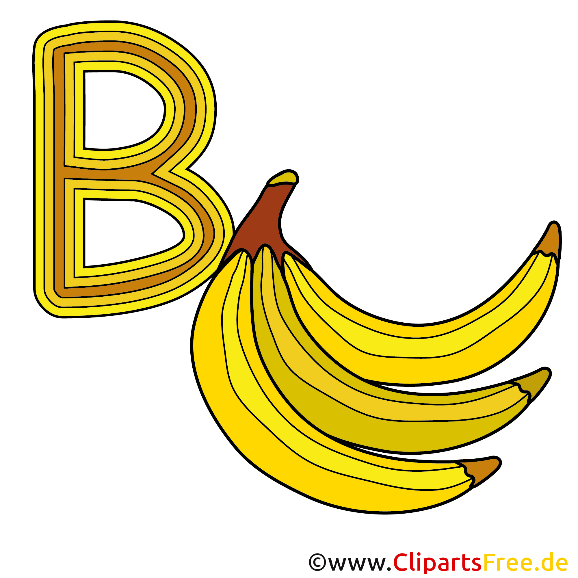 B Is For Banana B is for Banana Buchstaben Vorlagen