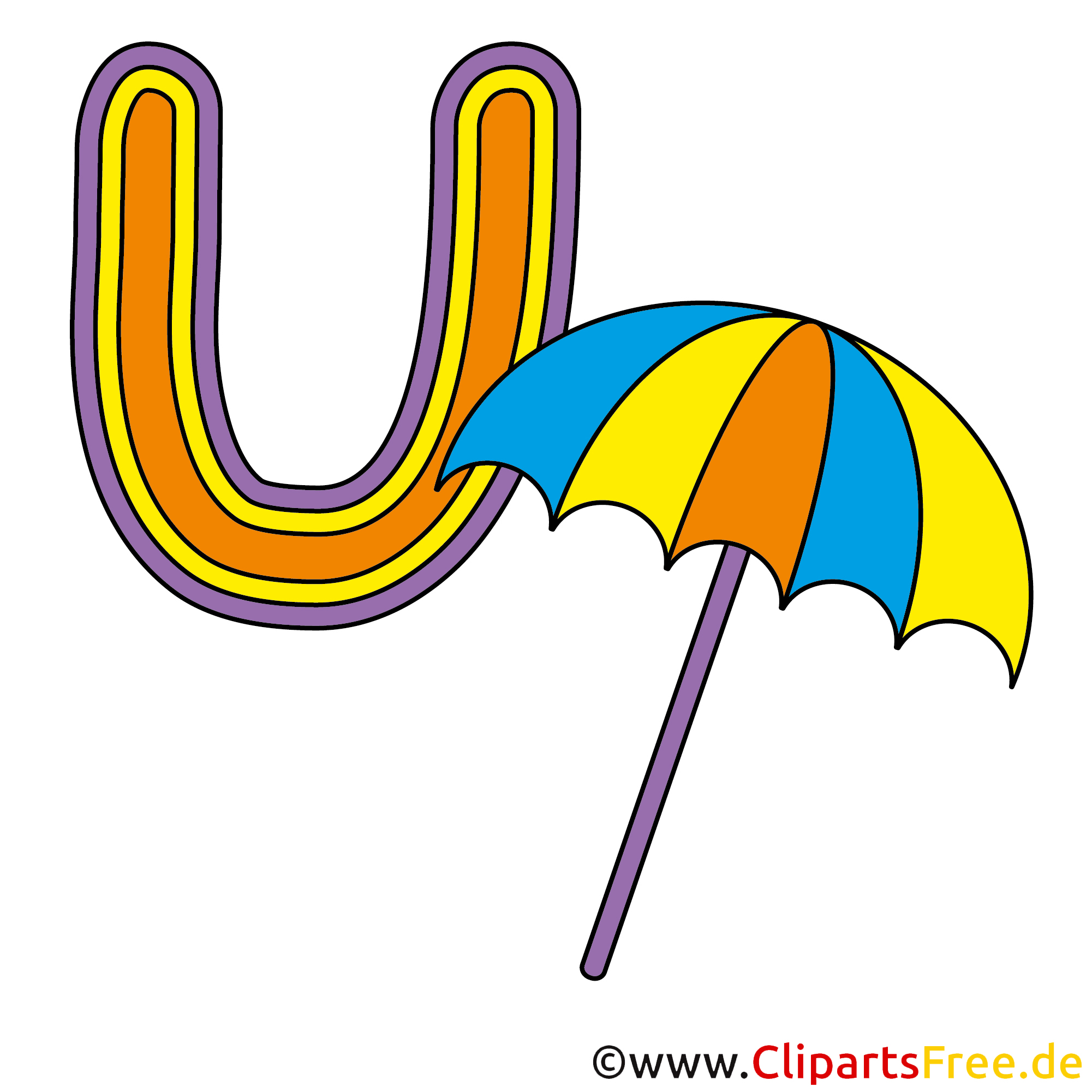 U Para Guarda chuva Abc Fotos
