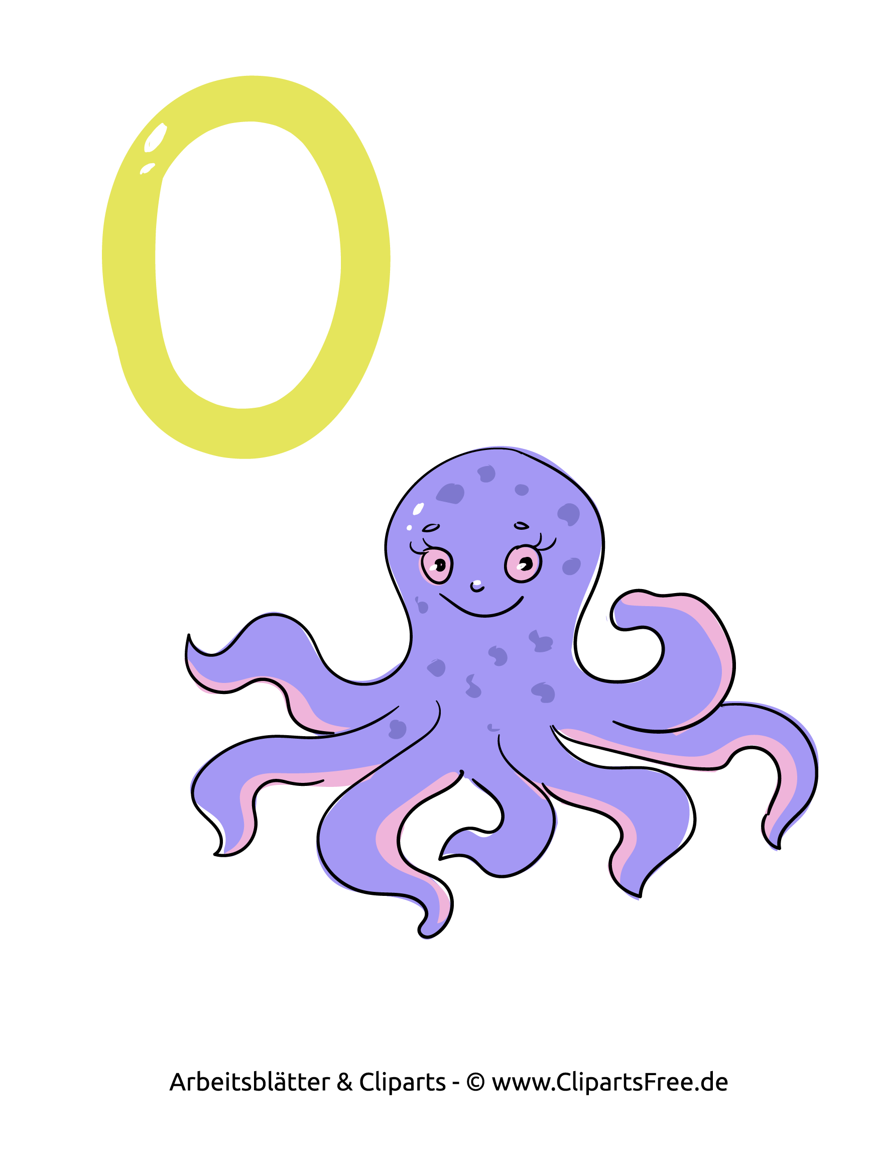  O - Alphabet Deutsch Druckvorlagen 