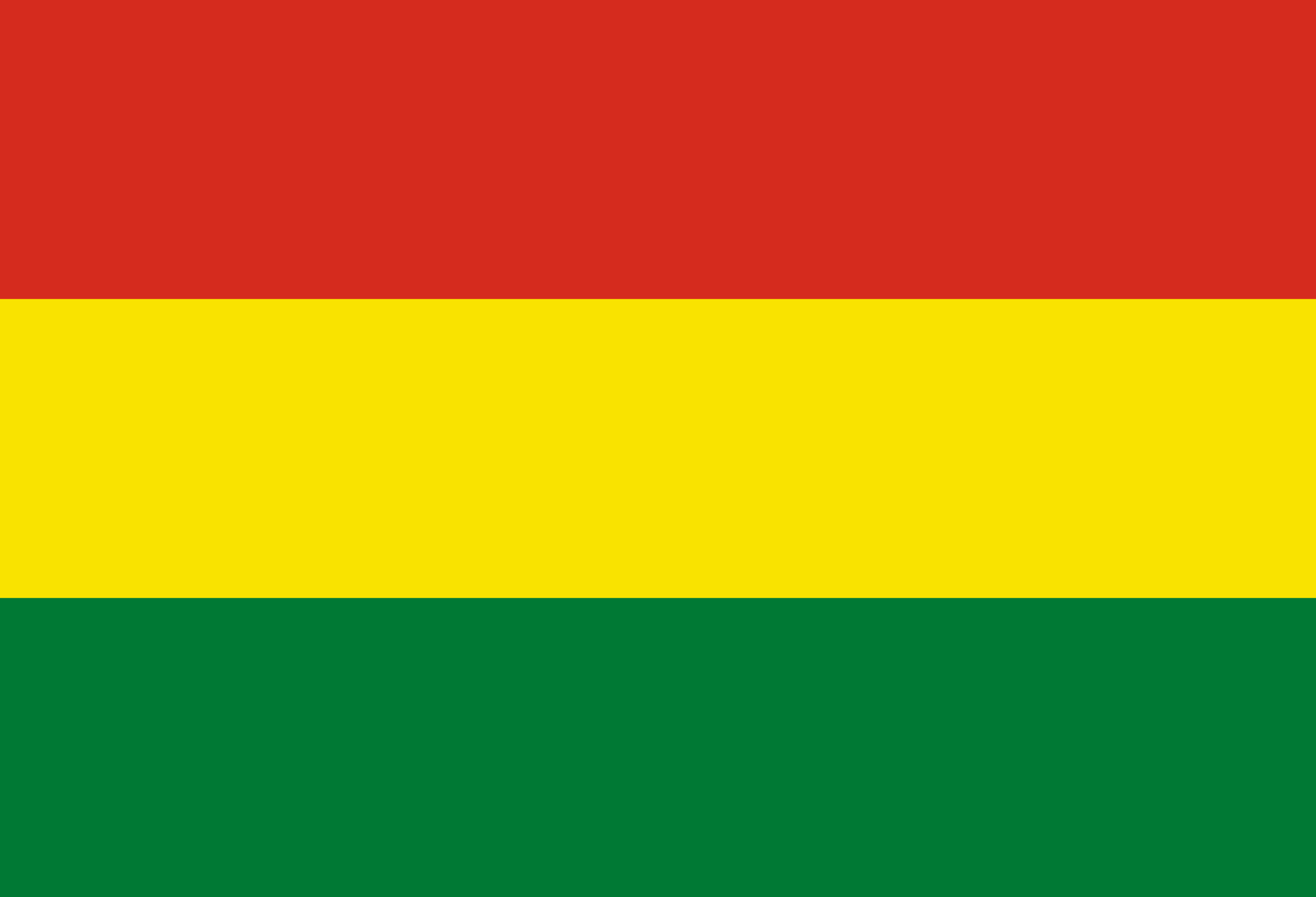 Bolivien Flagge Rot, Gelb, Grün zum Drucken