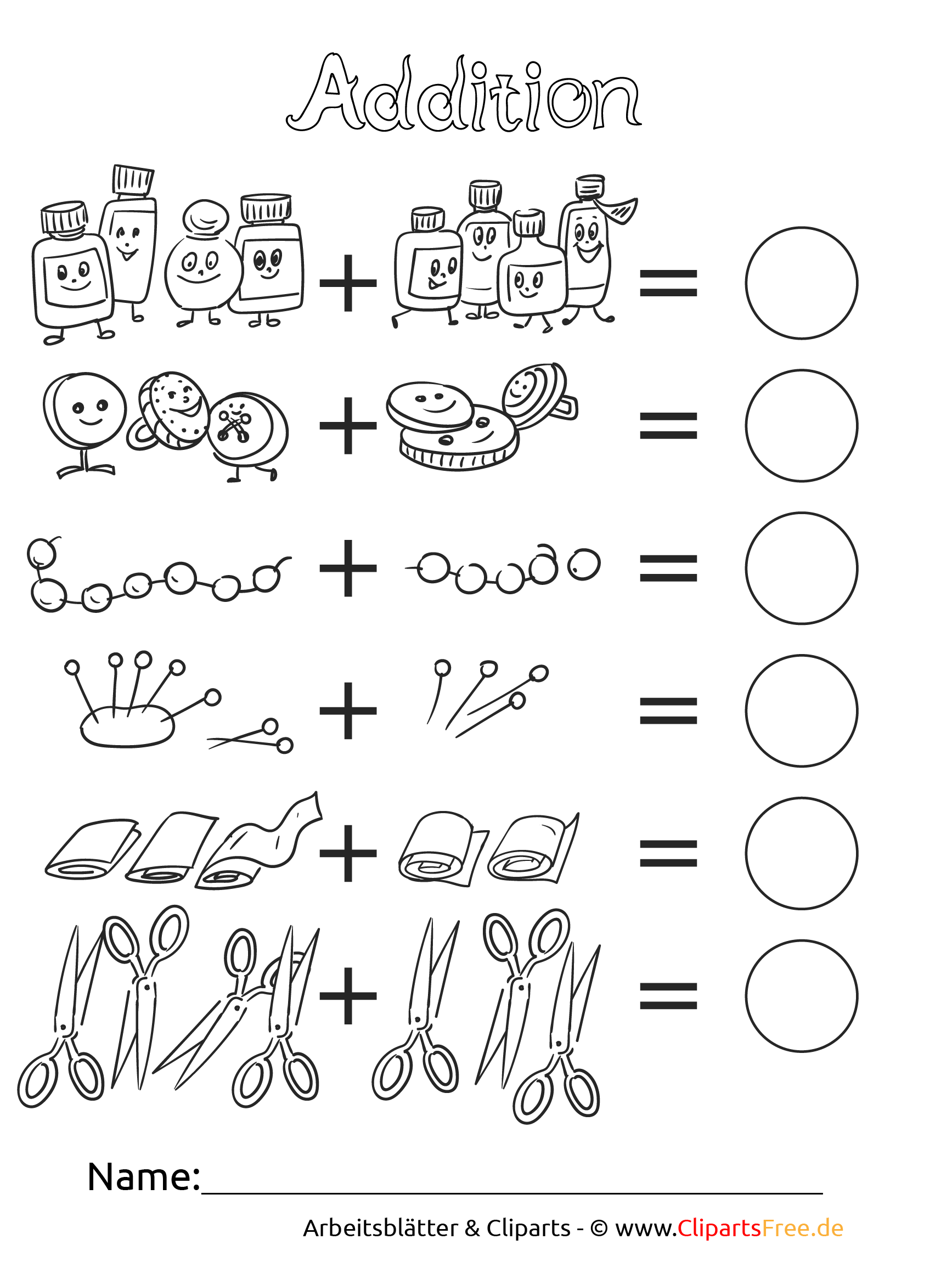 Mathe 1. Klasse Arbeitsblätter für die Grundschule