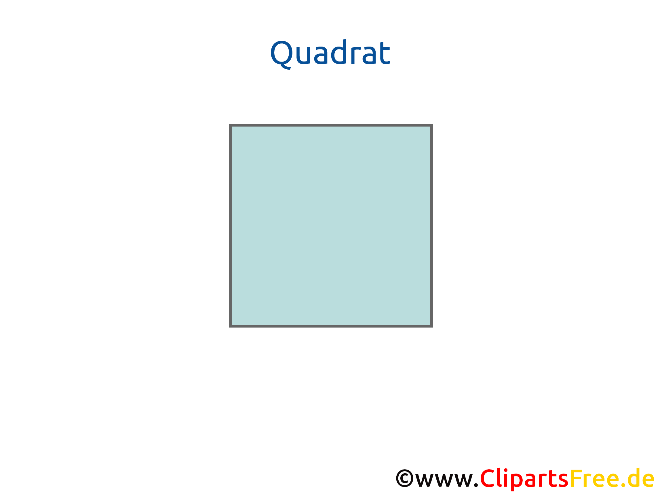 Quadrat Geometrie Unterrichtsmaterialien zum Drucken