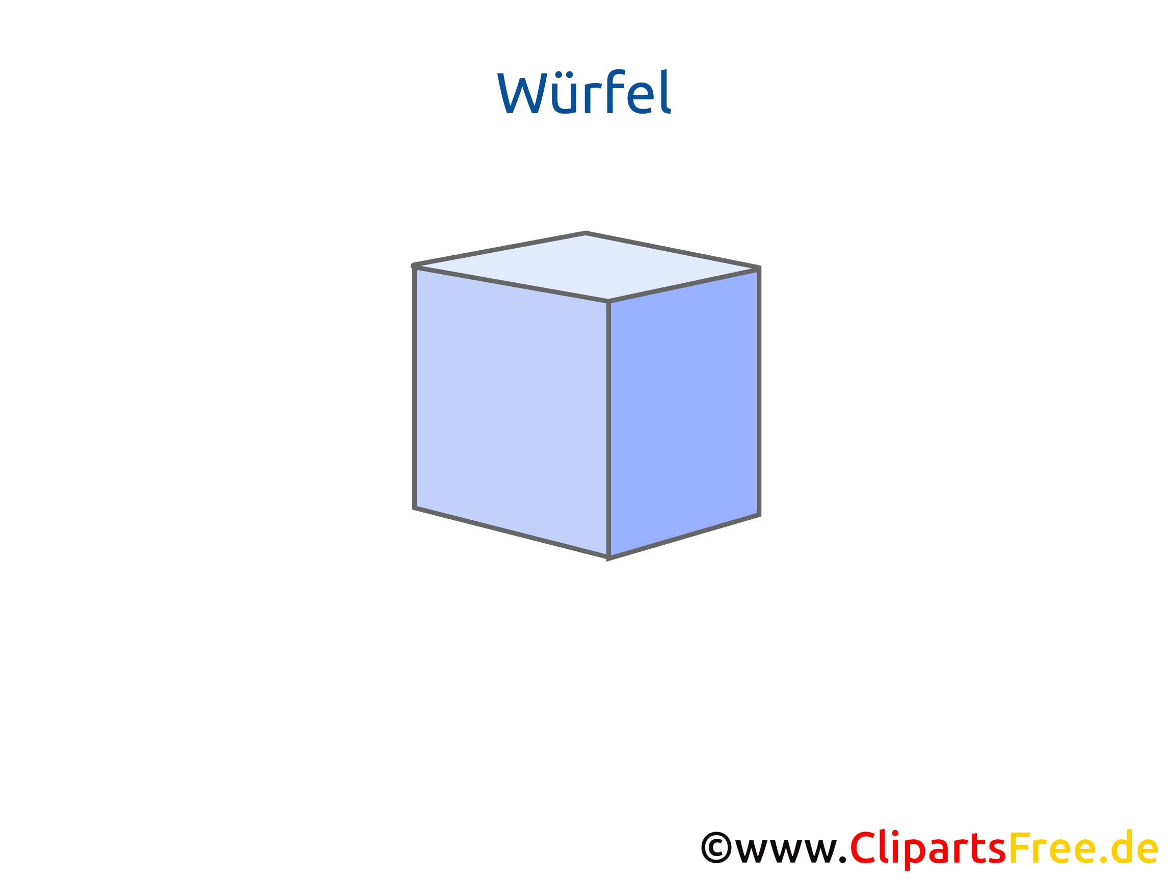 Würfel Arbeitsblätter online Geometrie