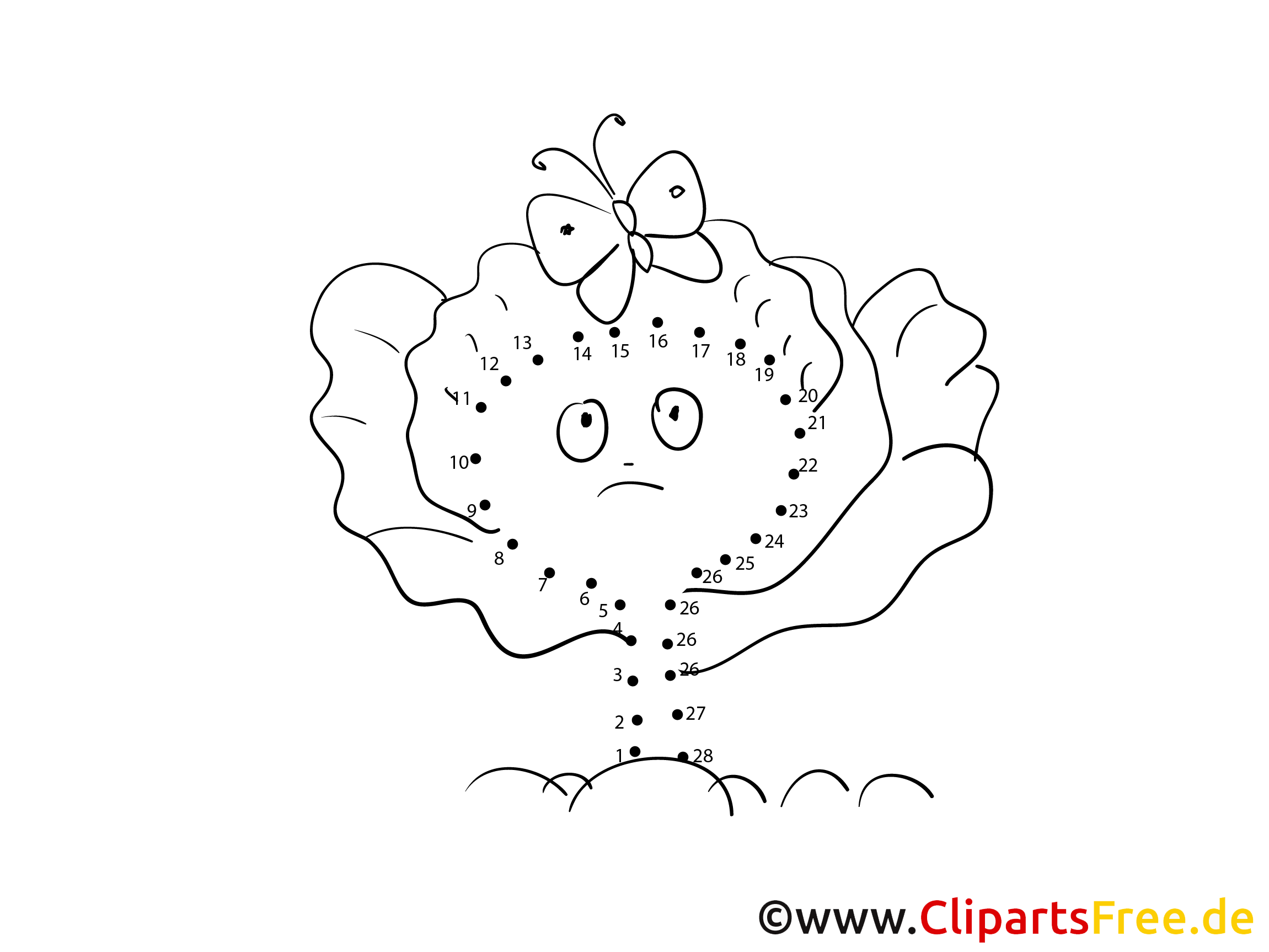 ぬりえページ無料印刷用の番号による絵画