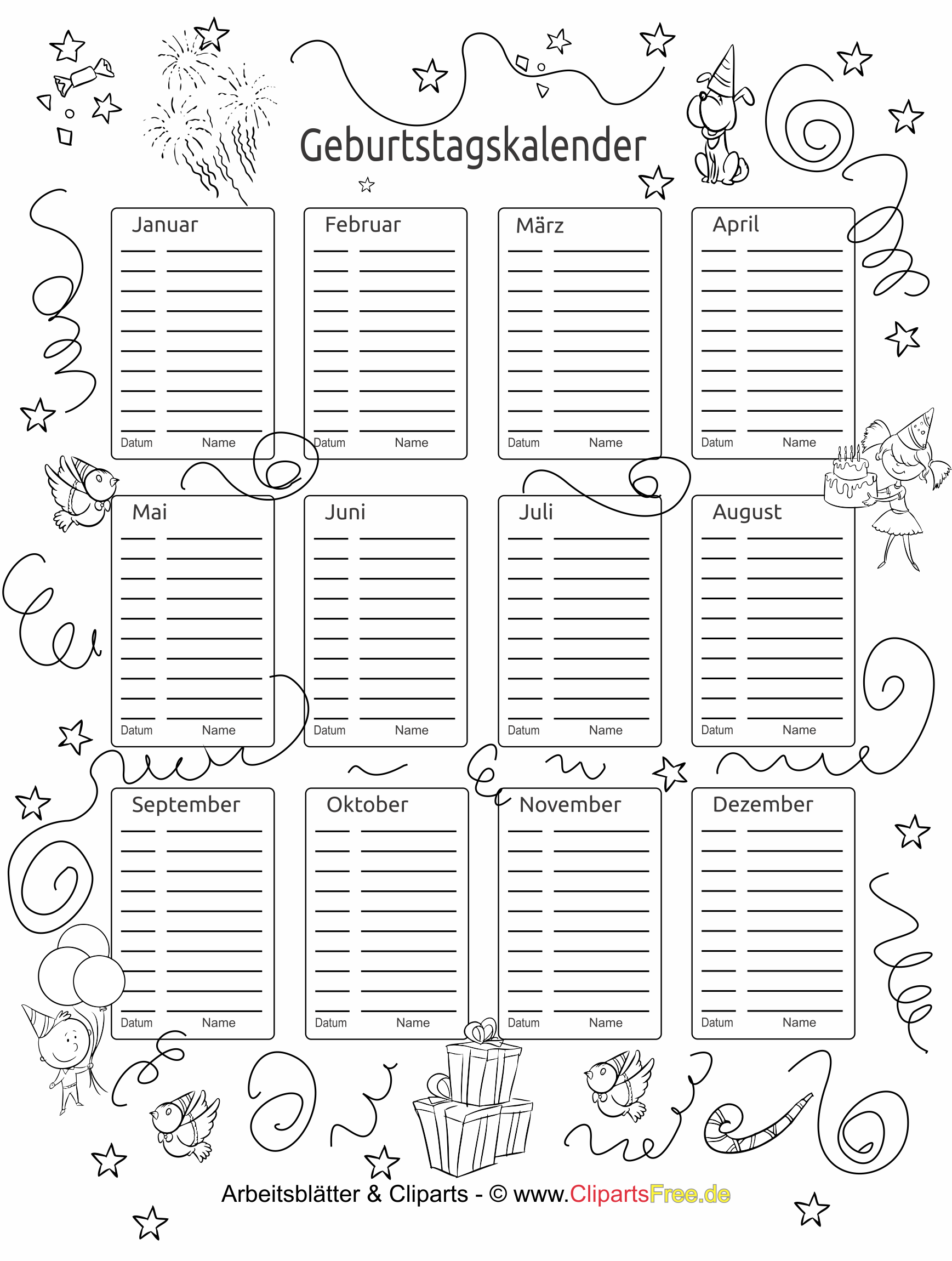 Calendrier D Anniversaire Pour La Maternelle A Imprimer Calendrier D Anniversaire Pour La Maternelle A Imprimer