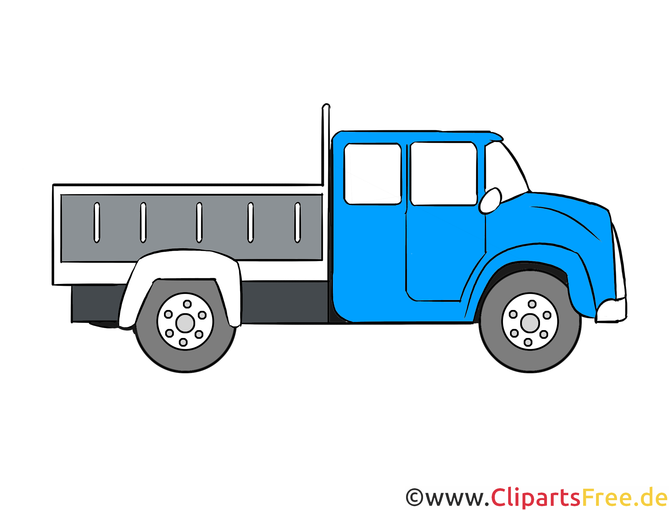 トラック ダンプトラックのクリップアート イラスト 無料画像