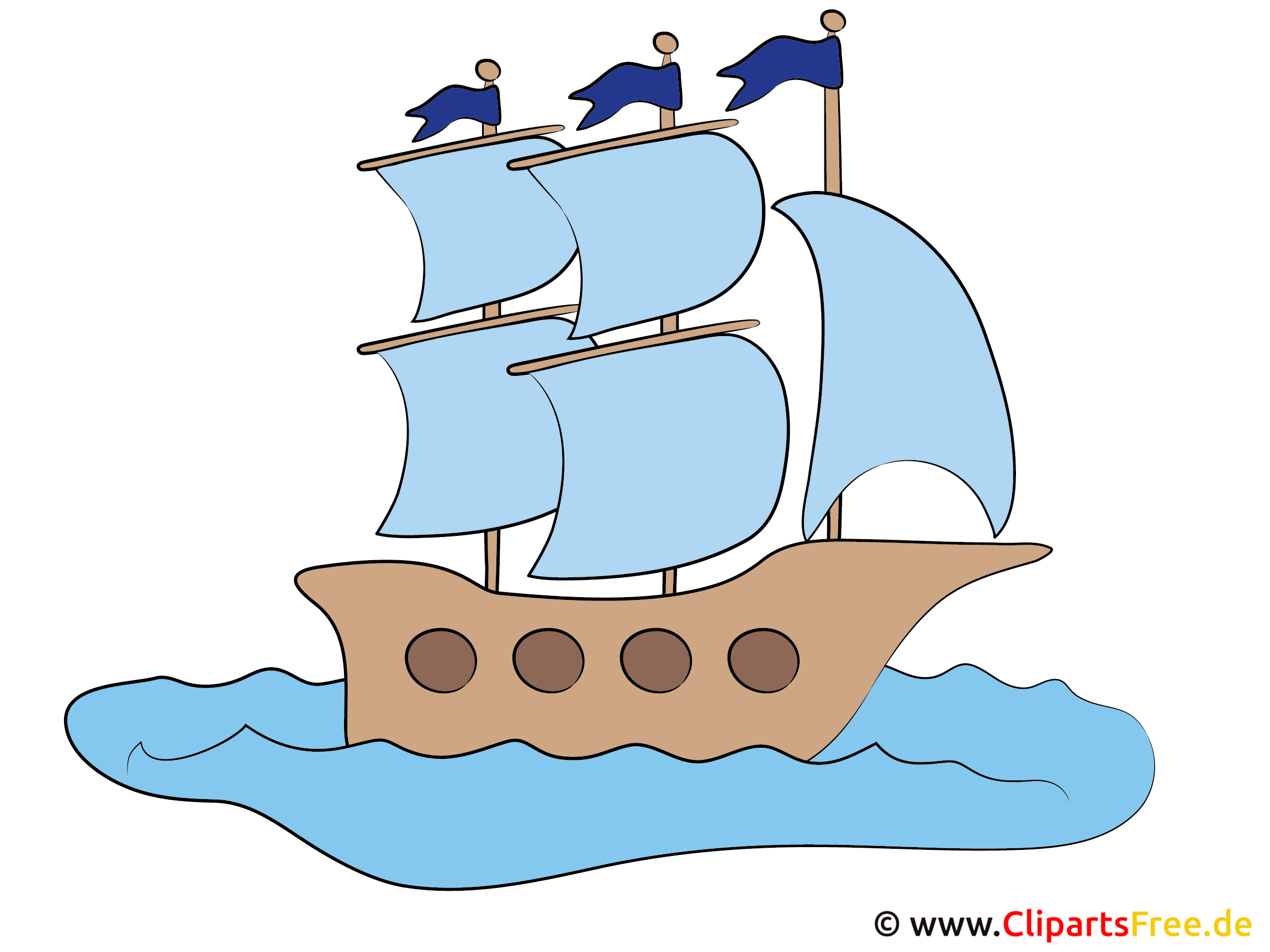 Fregatte Schiff Clipart